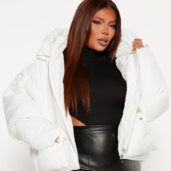 White Puffer Jacket - Picture 5 of 5